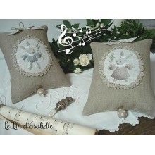 Coussin musical "lapin" - Le lin d'Isabelle