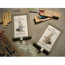 Boîte à bons points "Lapins" - Le lin d'Isabelle