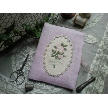 Porte ciseaux au bouquet d'églantine - Le lin d'Isabelle