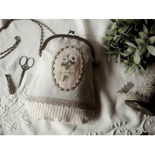 Sac au bouquet d'Anémones - Le lin d'Isabelle