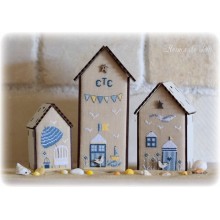 Summer Birdhouse Buttons - The Bee Company