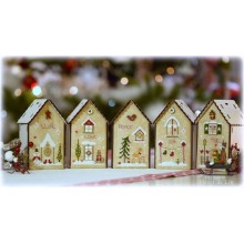 Christmas Birdhouse Buttons - The Bee Company