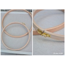 Large patchwork embroidery hoop