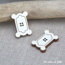 Blank ivory thread card ME-08-IV - Atelier Bonheur du Jour