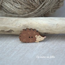 Brown hedgehog CA-26-CH - Atelier Bonheur du Jour