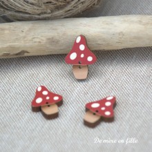 Tall red mushrooms AU-02-RG - Atelier Bonheur du Jour