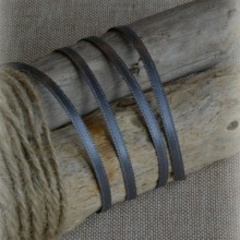 Satin ribbon grey 3 mm