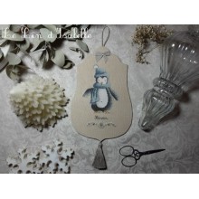 Pingouin d'hiver - Le lin d'Isabelle