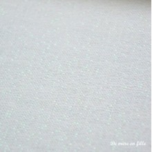 Embroidery linen Edinburgh 35 count - 1111 White Iridescent Sparkle - Zweigart