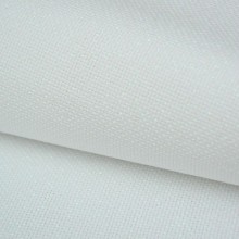 Aida embroidery fabric, 14 count - 11 White with lurex - Zweigart