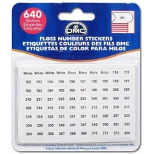 Self-adhesive DMC thread number labels — 6103