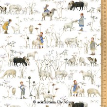 Winter children and sheep 3523-769 - Acufactum