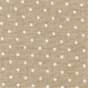 Lin à broder Belfast 12,6 fils - 5379 Naturel pois blancs - Zweigart