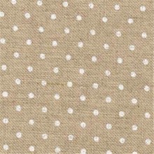 Embroidery linen Belfast 32 count - 5379 Natural White Dots - Zweigart