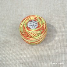 M8 Orange, Kiwi & Papaya - Pearl cotton no. 12 Valdani