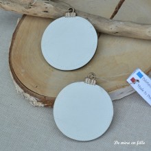 Christmas Bauble (wooden base) - The Bee Company