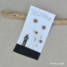House and Sunflowers Welcome TB66C - The Bee Company