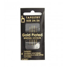 Embroidery needles blunt tip gold-plated 24/26 - Pony