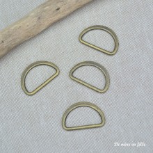 Bronze half-moon ring 35 mm