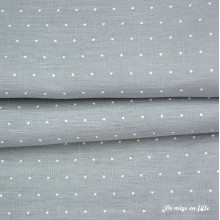 Embroidery linen Belfast 32 count - 7479 Pearl Grey Polka Dots - Zweigart