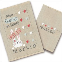 Pack de fils "Carnet de santé lapin (semi-kit) - B023 - Lili points"