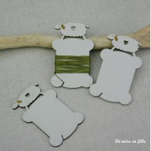 Sheep thread card — La Maison de Clémence