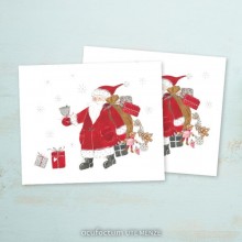 Embroidered label Santa Claus 35415 - Acufactum