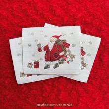 Embroidered label Santa Claus 35415 - Acufactum