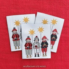 Embroidered label Children and stars 35413 - Acufactum
