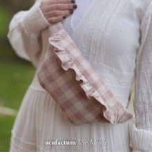 Woven pink check 3523-1601-77 - Acufactum