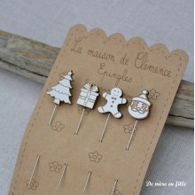 Set of 4 pins n°2 — La maison de Clémence