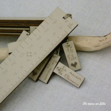 Règle de brodeuse 14 fils - La maison de Clémence