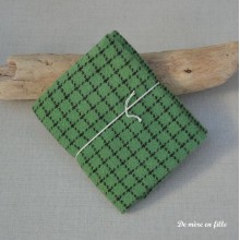 Wool D Emerald Check - Wool 35x40 cm