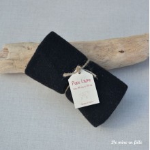 Wool Ballotin Black - Wool 45x25 cm
