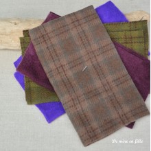 Wool fabric bundle I - 17x20 cm