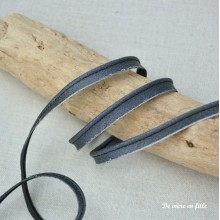 Piping Lamé anthracite