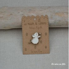 Mouse embroiderer's magnet — La maison de Clémence