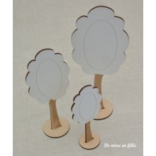 Wooden Tree cream colour - MEDIUM - The Bee Company