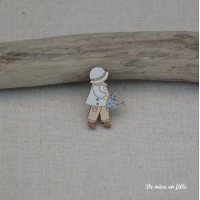 Sunbonnet boy with watering can EN-28 - Atelier Bonheur du Jour