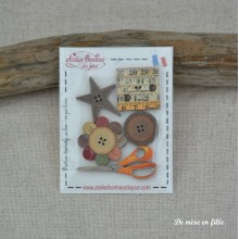 Patch scissors packet B-28 - Atelier Bonheur du Jour