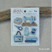 Blue workshop packet P-84 - Atelier Bonheur du Jour