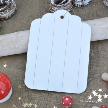 Ivory wooden tag — La maison de Clémence
