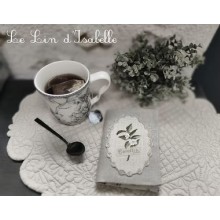 Pochette Camélia - Le lin d'Isabelle