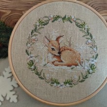 Il bosco d'inverno - Cerbiatto CV277 - Serenità di campagna