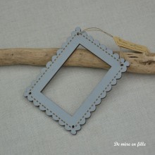 Petit cadre rectangle gris - La maison de Clémence