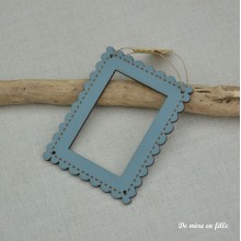 Petit cadre rectangle Bleu ardoise - La maison de Clémence