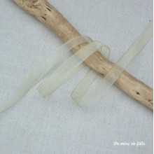 Chiffon ribbon beige 10 mm - 849/040