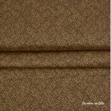 Flanelle marron losange MASF9422-A