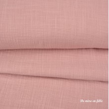 Double gauze fabric slub old rose 22110/012