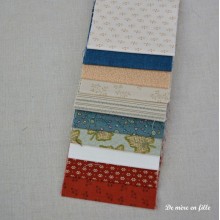 Lot tissus 10 cm - 6